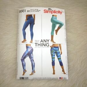 SIMPLICITY 8561 Sz 1X-5X Leggings Up for Anything your go to pair of Leggings